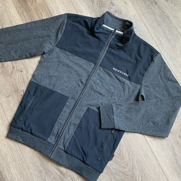 Quiksilver Boys Zip Up Sweatshirt - Picture 2 of 5